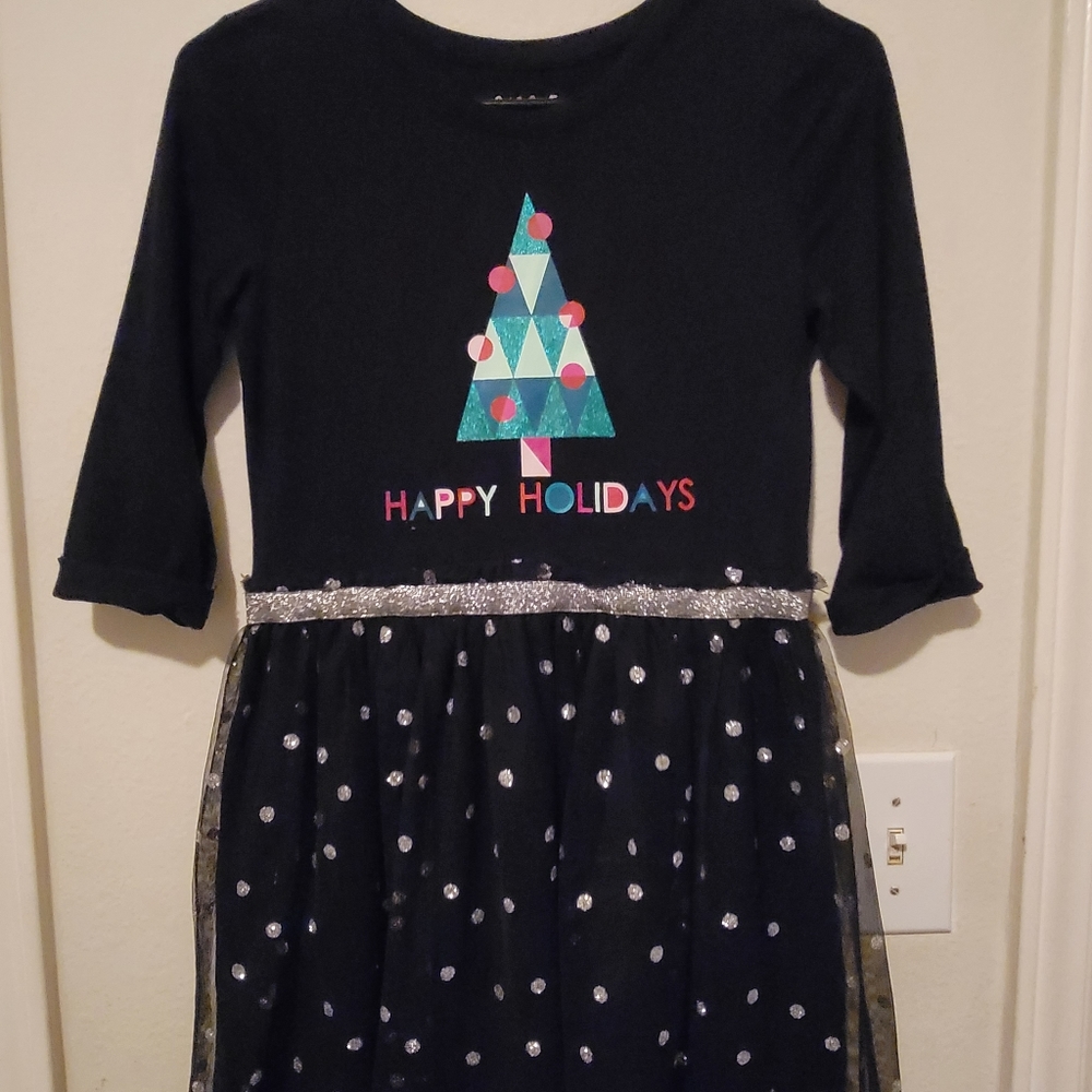 Girls Christmas dress 3/4 sleeve